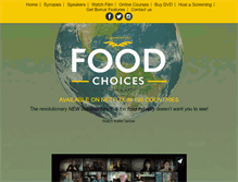 Tablet Screenshot of foodchoicesmovie.com